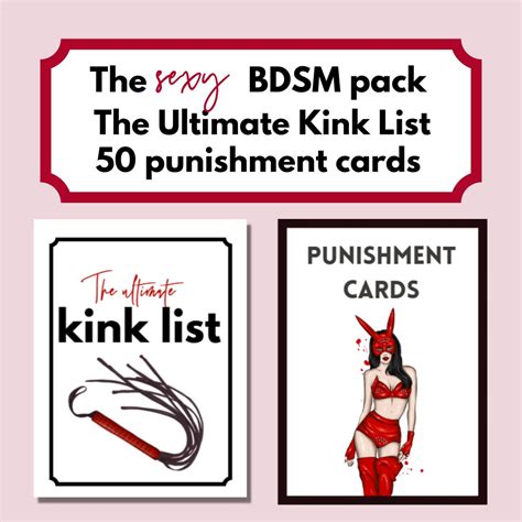 BDSM Game Sex Games Printable Sex Game Kink List Femdom Submissive