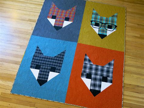 Fancy Fox 2 Quilt Sewing Pattern By Elizabeth Hartman