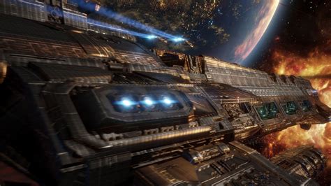 Download Sci Fi Spaceship K Ultra HD Wallpaper