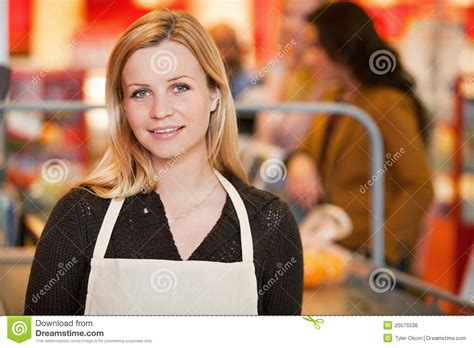 Shop Owner stock photo. Image of happy, assistant, apron - 20575536