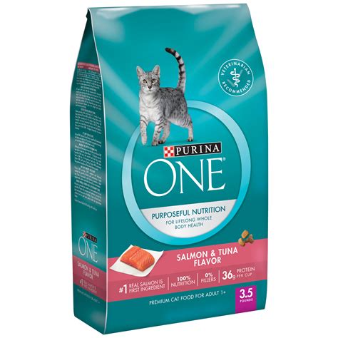 Media gallery for purina one dry cat food. UPC 017800474740 - Purina ONE Salmon & Tuna Flavor Cat ...
