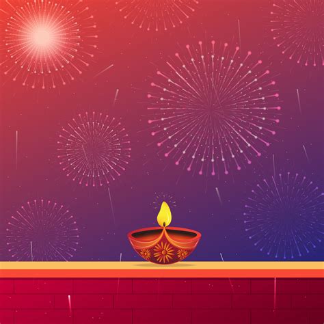 Happy Diwali Background Indian Festival Diwali Background With Diya