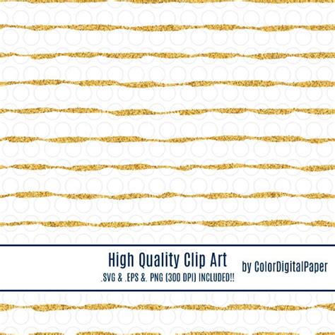 Svg Clipart Gold Glitter Stripes Lines Pattern Commercial