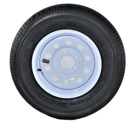 Goodyear Endurance Trailer Tire On Rim St20575r14 Lrd 5 45 White