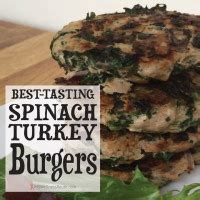 Spinach Turkey Burgers Ms Wellness Route