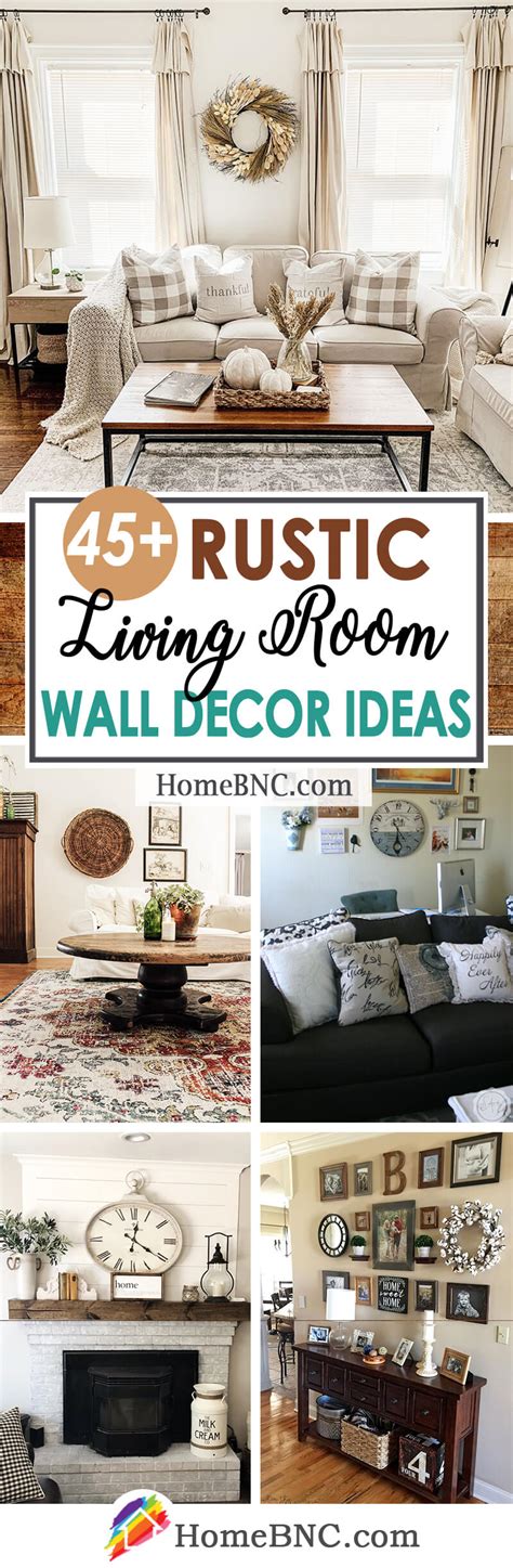 45 Best Rustic Living Room Wall Decor Ideas And Designs For 2021