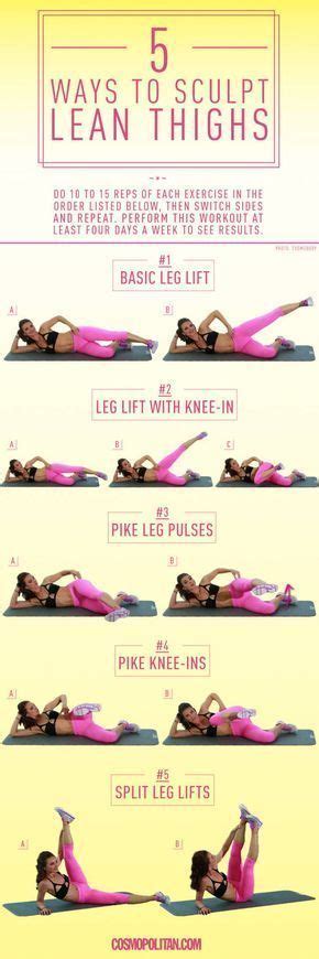 5 Ways To Sculpt Lean Thighs From The Floor Lean Thighs Fitness Body Exercise