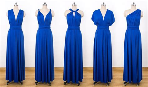 Royal Blue Convertible Dresses Infinity Bridesmaid Dresses Multiway