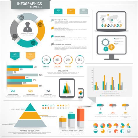 Creative Collection Of Different Business Infographics For Presenting