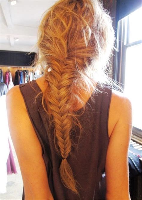Pictures Of Back View Of Fishtail Braid Hairstyle