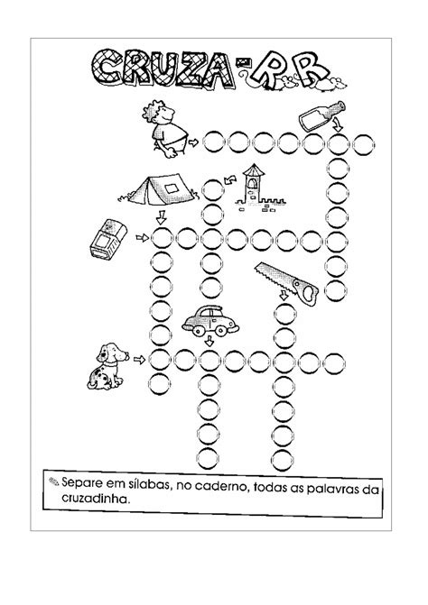 Caça Palavras E Cruzadinha Para Educação Infantil SÓ Escola