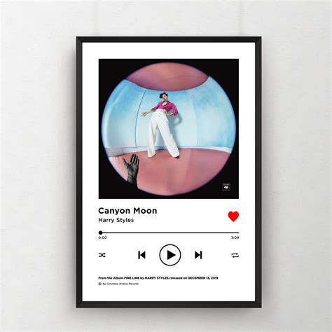 Custom Song Poster Spotify Custom Album Cover Poster Print Etsy