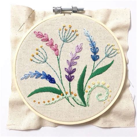 Wildflowers Hand Embroidery Pattern Digital Download PDF | Etsy | Hand
