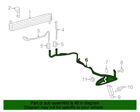 2011 2017 Ford Oem Automatic Transmission Oil Cooler Hose Assembly Bl3z