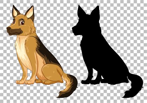 German Shepherd Vector Art Icons And Graphics For Free Download