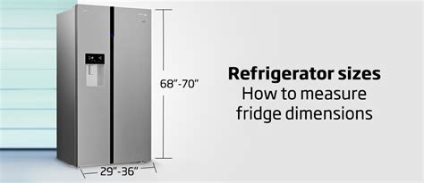 Fridge Sizes A Simple Guide To Measure Refrigerator Dimensions