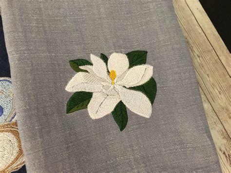 Magnolia Linen Kitchen Towel Etsy Linen Kitchen Towels Linen