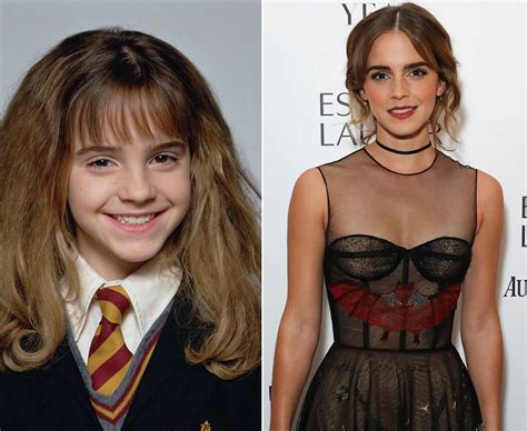 Emma Watson Hermione Granger Then And Now The Cast Of Harry My Xxx