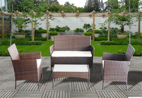 Shop our gorgeous selection of aalto bamboo furniture, perfect for creating a scandinavian design look at cox and cox. Rattan 4 Piece Set Outdoor Garden Patio Furniture with ...