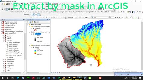 Extract By Mask In Arcgis Youtube