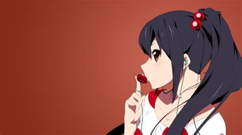 papel de parede ilustração anime meninas anime vermelho desenho animado k on nakano