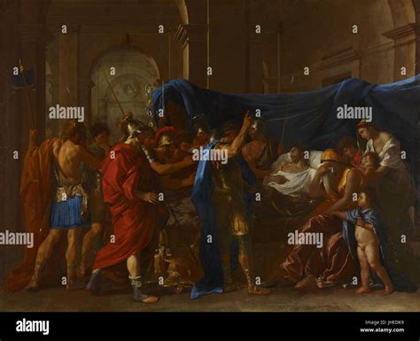 Nicolas Poussin The Death Of Germanicus Stock Photo Alamy