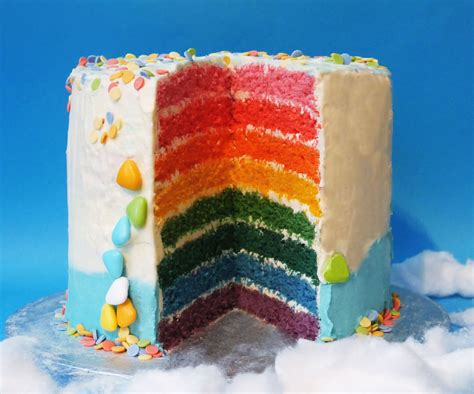 Easy Rainbow Cake Recipe 3 Steps With Pictures