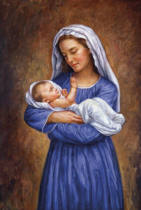 Virgin Mary And Baby Jesus Paintings