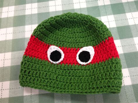 Ninja Turtle Crocheted Beanie Crochet Baby Hat Patterns Crochet Baby