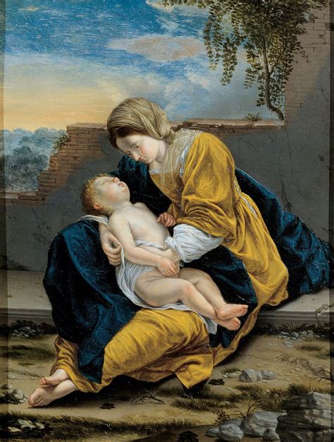 Orazio Gentileschi Madonna Col Bambino In Un Paesaggio Musei Di