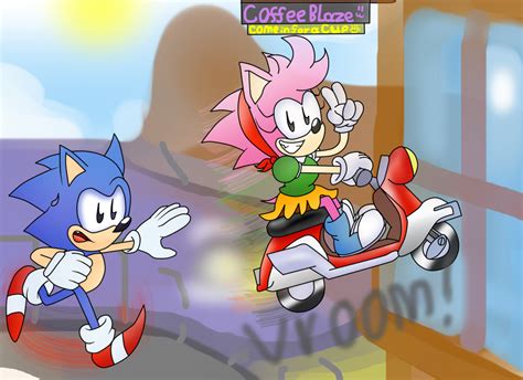 A Day With Amy Rosebike By Classicsonicsatam On Deviantart