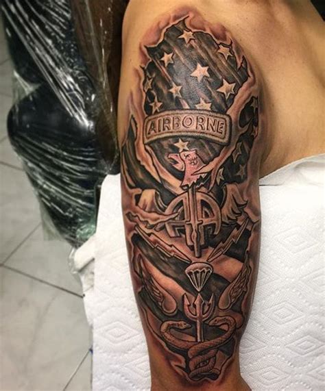 Paratrooper Sleeve Tattoo