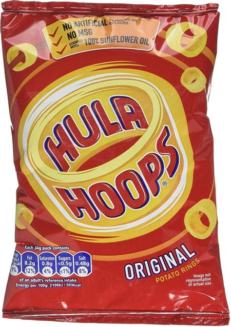 Sale Hula Hoops Original Potato Rings 34 G Approved Food