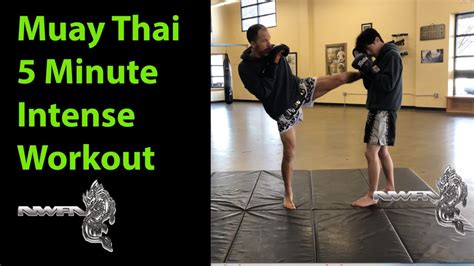5 minute intense muay thai workout youtube