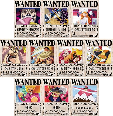 Buy 10 Pcs 28 5cm21cm New Edition One Piece Pirates Wanted Luffy 1 5