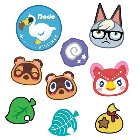 Animal Crossing Stickers Embroidered Fabric Stickers Regisbox
