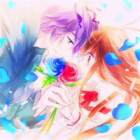 Colorful Anime Couple Anime