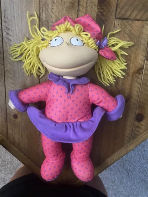 Vintage 1997 Mattel Rugrats Slumber Party Angelica Pickles Doll Vinyl