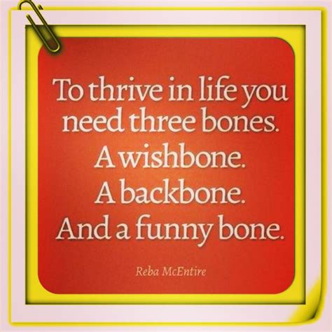 To Thrive In Life You Need 3 Bones A Wishbone Backbone