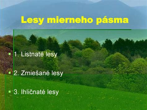 Lesy Mierneho Pásma презентация онлайн