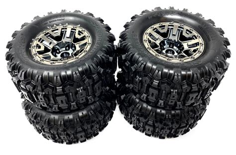 Hoss 4x4 Vxl Tires And Wheels Assembled Glued Tyres Sledgehammer Traxxa