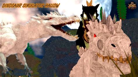 Dinosaur Simulator Hallow Playing With My Albino Terror Youtube