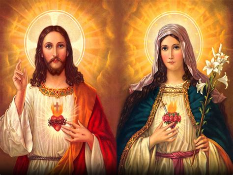 Holy Mass Images Holy Hearts Of Jesus And Mary