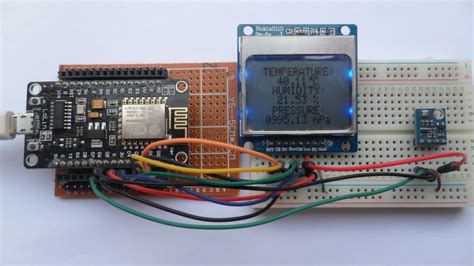 Weather Station Using Esp8266 Nodemcu With Bme280 Sensor And Nokia Lcd