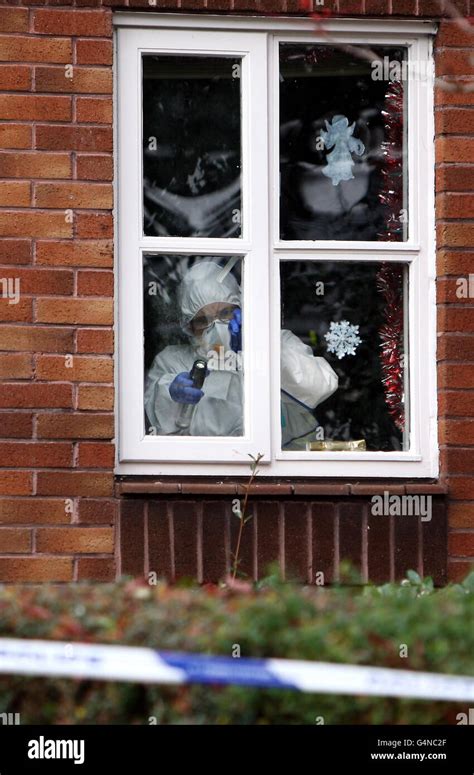 A Police Scenes Crime Officer Works In A Property In Oldbury West