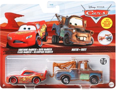 Disney Cars Diecast Lightning Mcqueen And Mater With Towing Hook