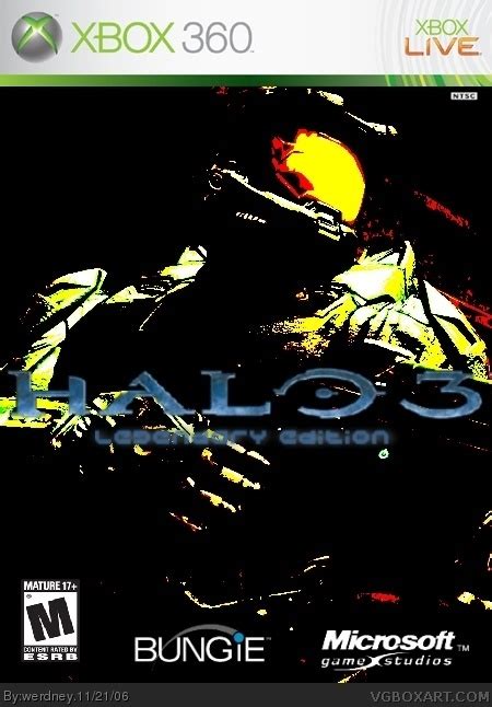 Halo 3 Legendary Edition Xbox 360 Box Art Cover By Werdney
