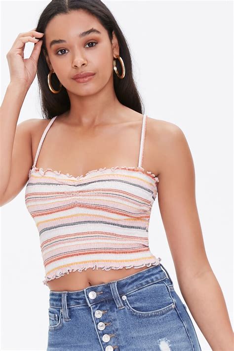 Striped Cropped Cami