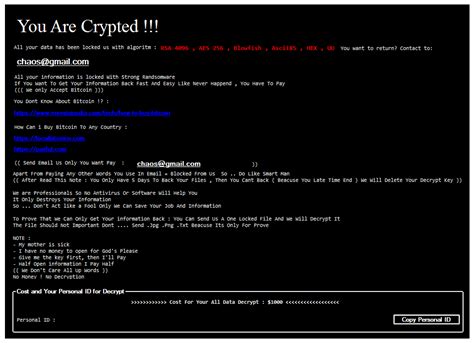 How To Remove Chaos Ransomware And Decrypt Your Files