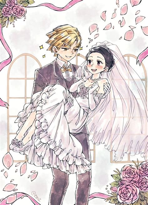 Nezuko And Zenitsu Wedding Anime March 2022